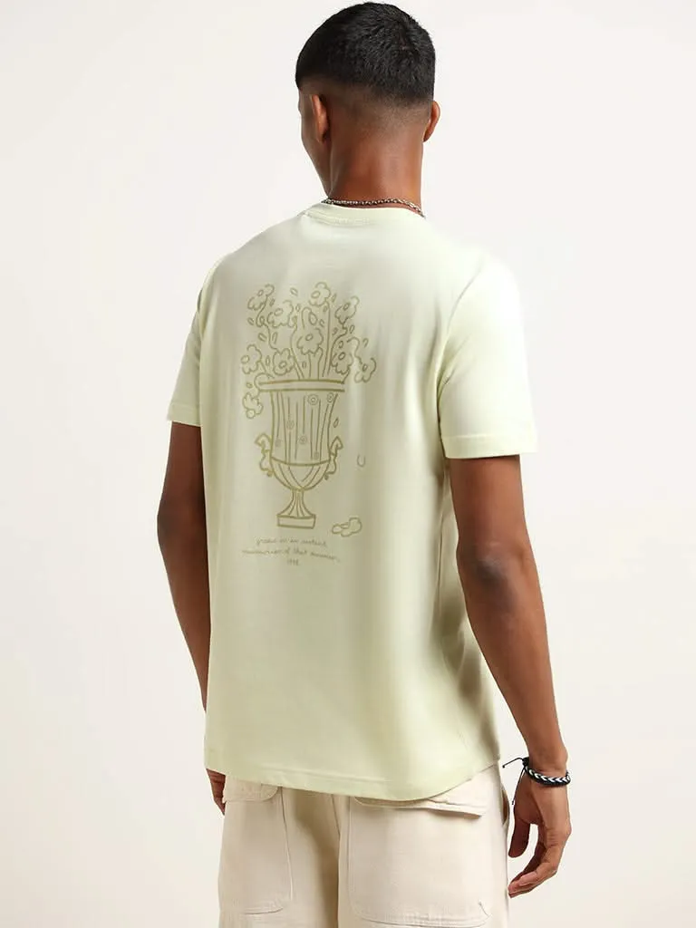 Nuon Lime Cotton Slim Fit T-Shirt