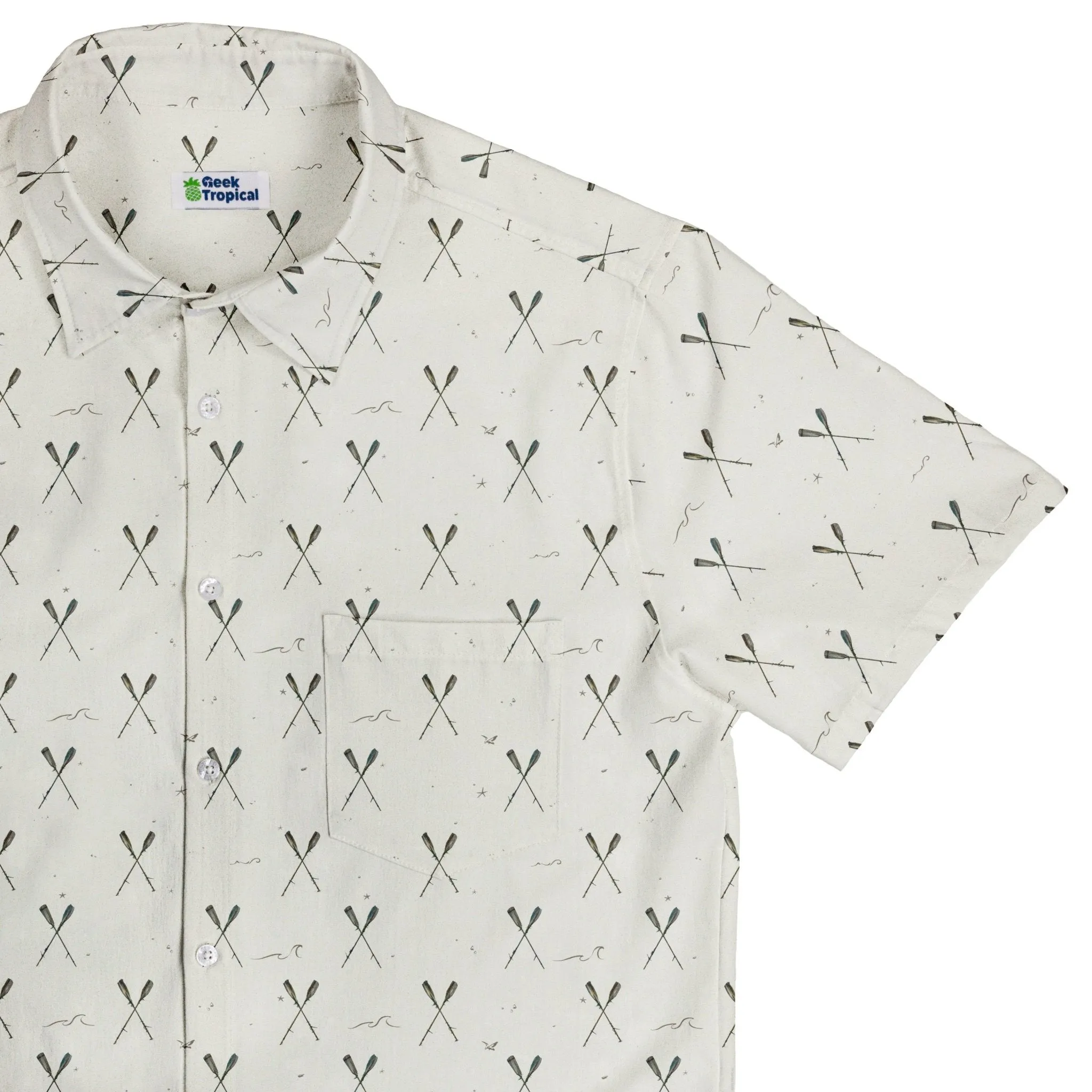 Oar Cross Button Up Shirt