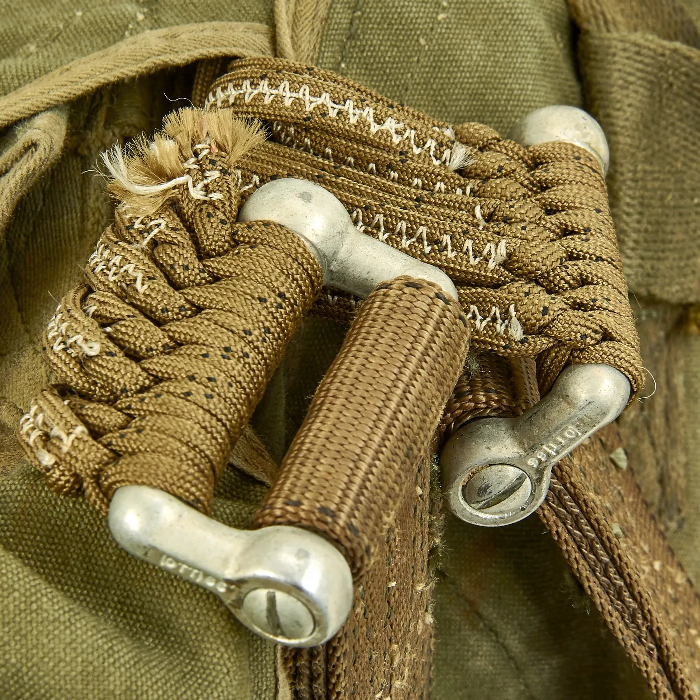 Original U.S. Early Vietnam War Parachute with Harness and Reserve Chute By Irving Air Chute Co