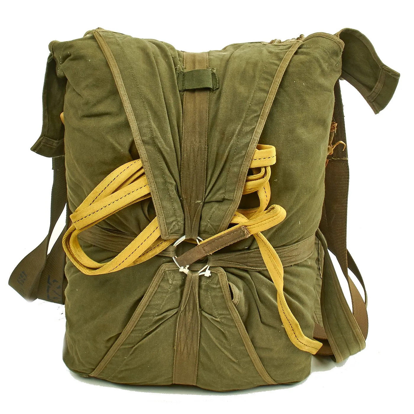 Original U.S. Early Vietnam War Parachute with Harness and Reserve Chute By Irving Air Chute Co