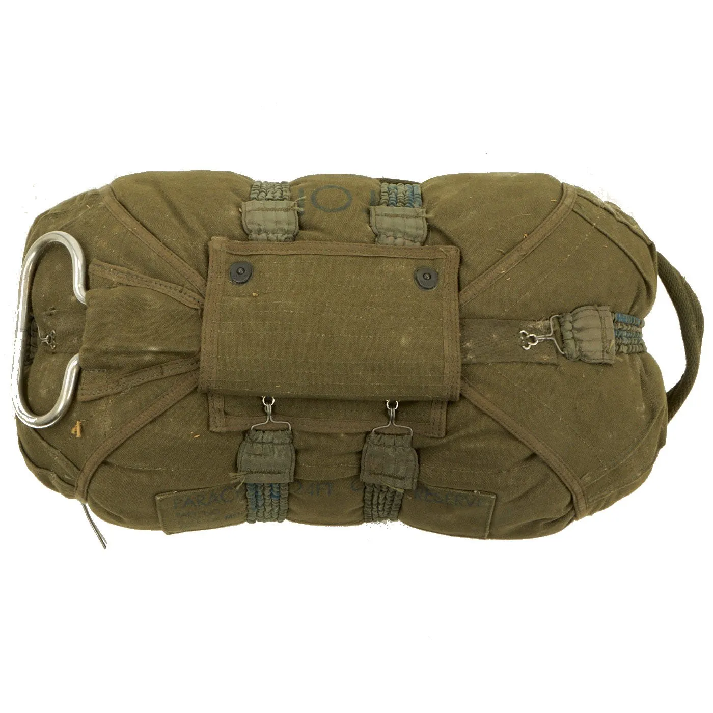 Original U.S. Early Vietnam War Parachute with Harness and Reserve Chute By Mills Manufacturing Corporation