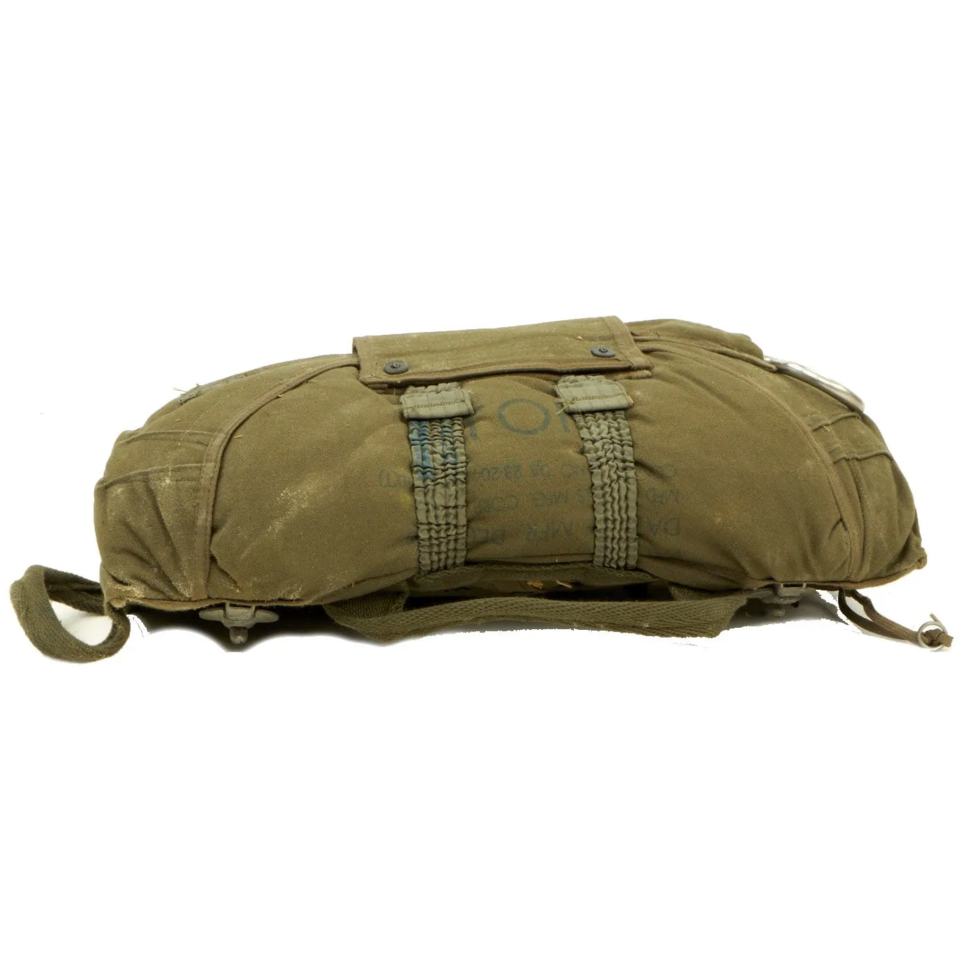 Original U.S. Early Vietnam War Parachute with Harness and Reserve Chute By Mills Manufacturing Corporation