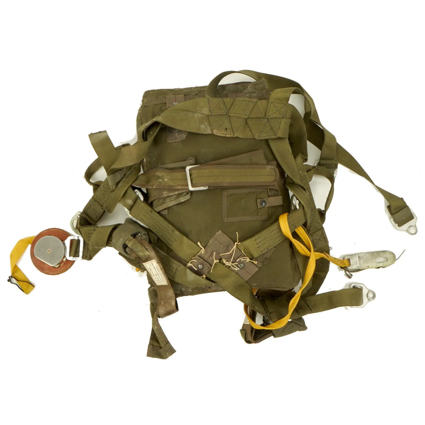 Original U.S. Early Vietnam War Parachute with Harness and Reserve Chute By Mills Manufacturing Corporation