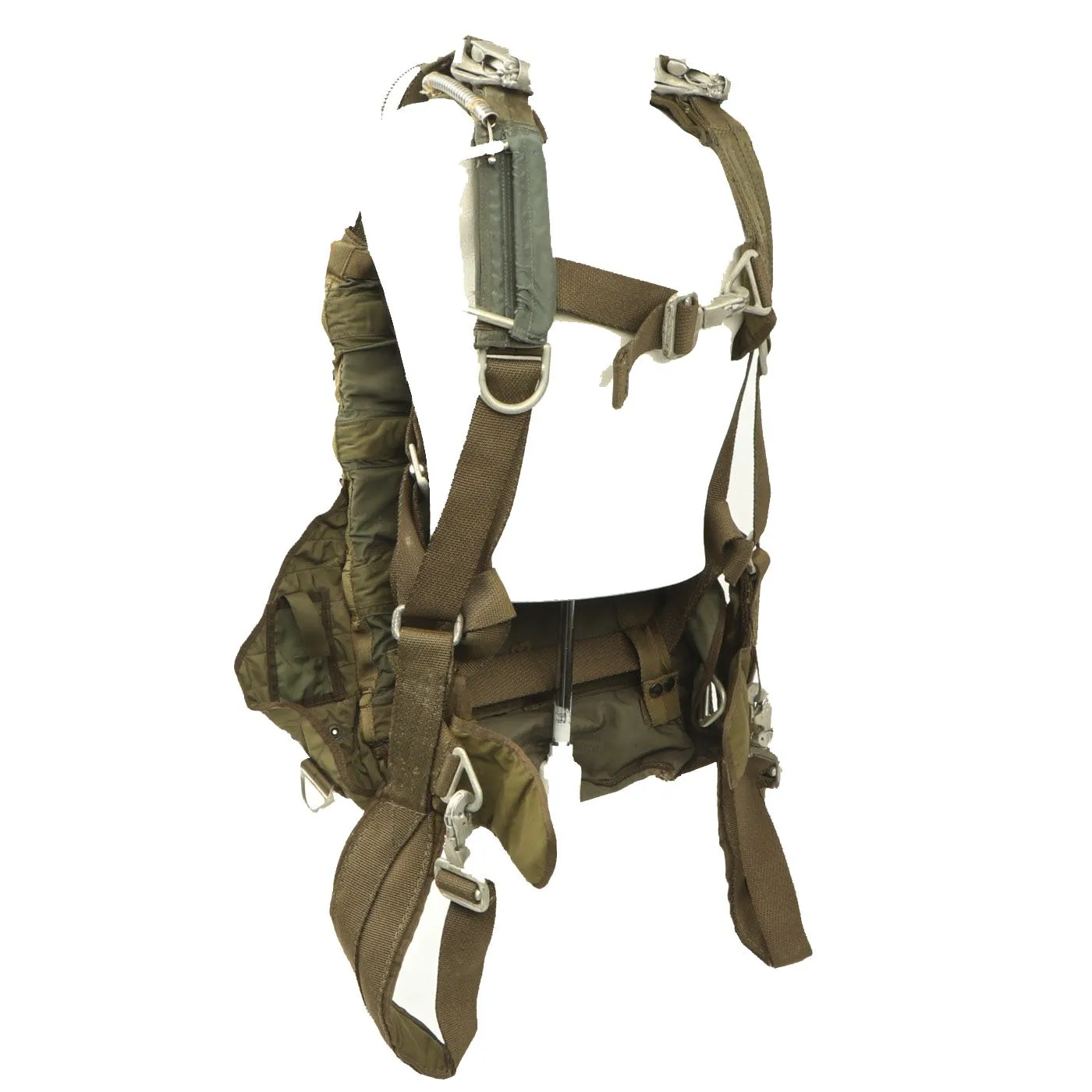 Original U.S. Korean War North American F-86 Sabre Pilot Emergency Parachute Pack with Harness Dated March 1953