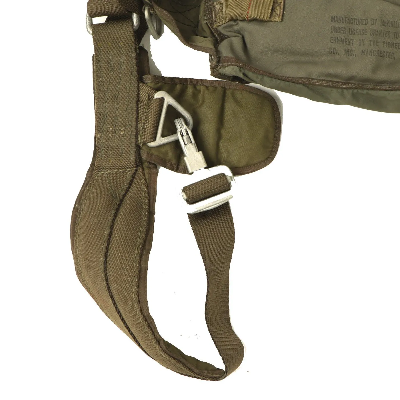 Original U.S. Korean War North American F-86 Sabre Pilot Emergency Parachute Pack with Harness Dated March 1953