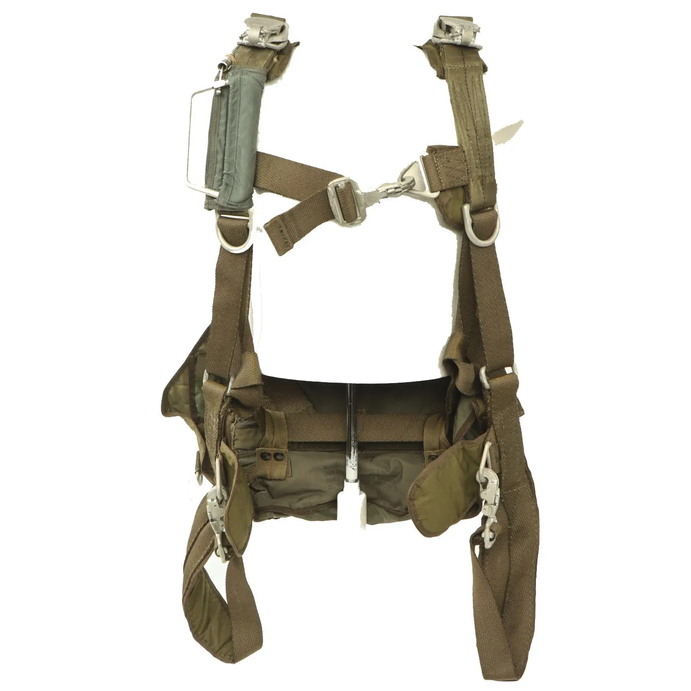 Original U.S. Korean War North American F-86 Sabre Pilot Emergency Parachute Pack with Harness Dated March 1953