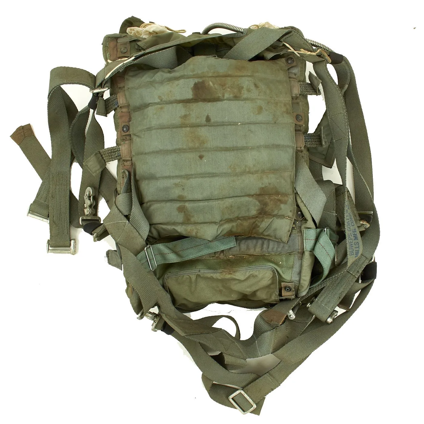 Original U.S. Vietnam War 1972 Dated Parachute Assembly with Harness and Chute