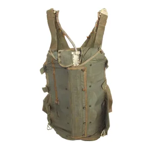 Original U.S. Vietnam War NB-8 Personnel Parachute Assembly With Canopy and Bag by Switlik - Dated 1960