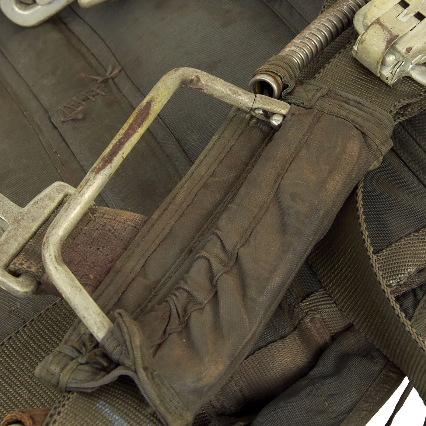 Original U.S. Vietnam War NB-8 Personnel Parachute Assembly With Canopy and Bag by Switlik - Dated 1960