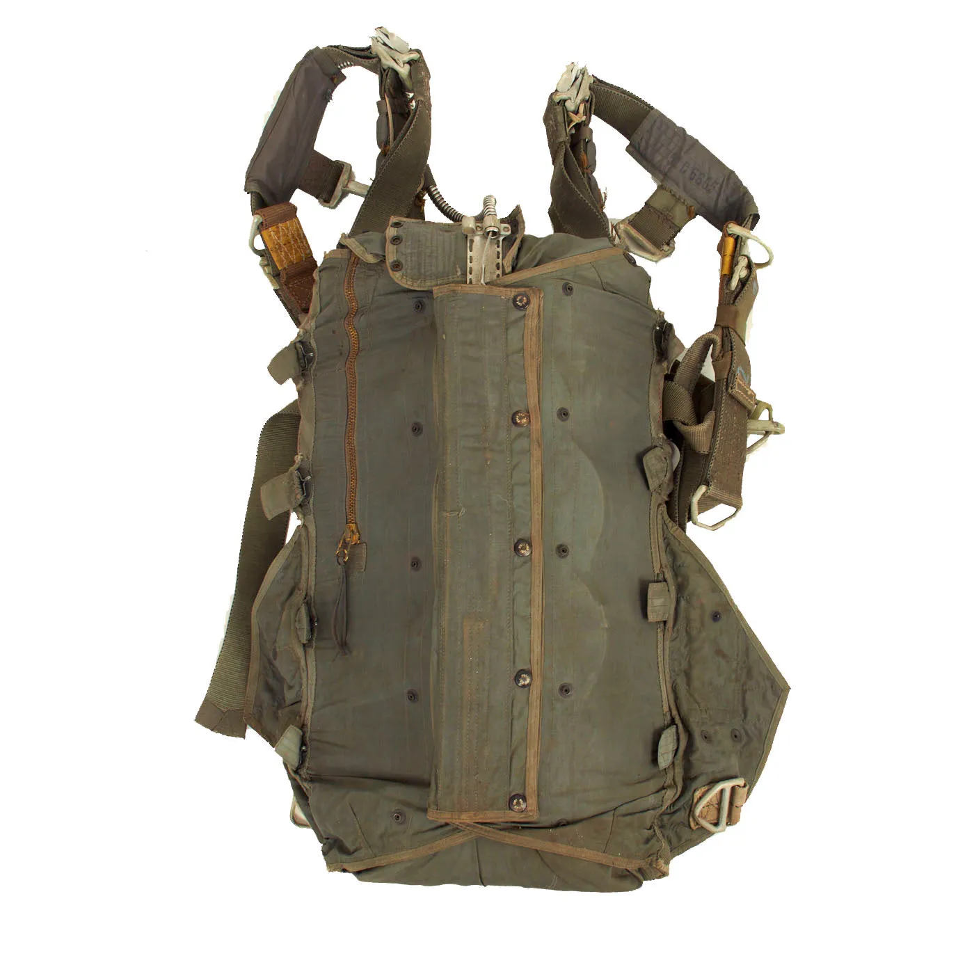 Original U.S. Vietnam War NB-8 Personnel Parachute Assembly With Canopy and Bag by Switlik - Dated 1960