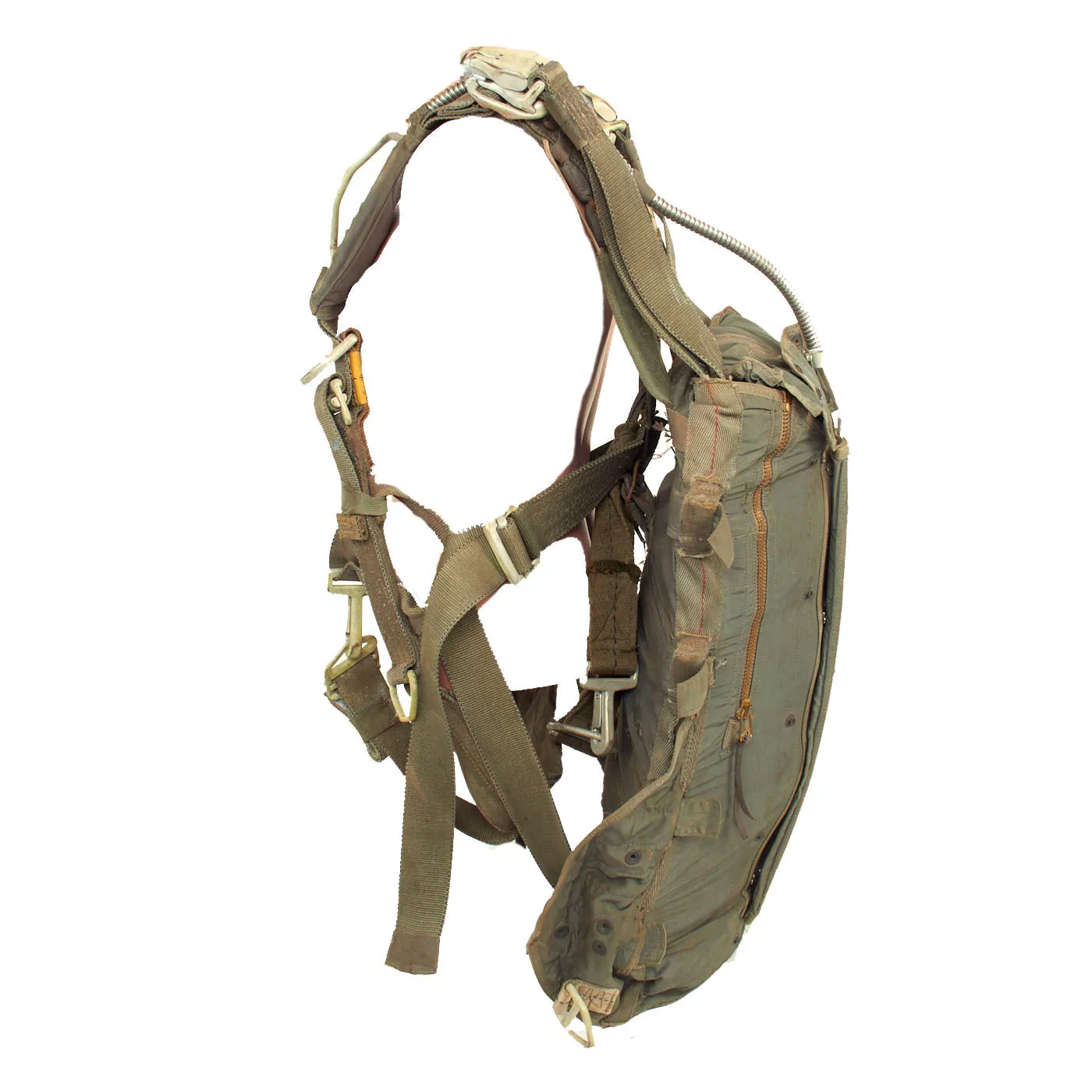 Original U.S. Vietnam War NB-8 Personnel Parachute Assembly With Canopy and Bag by Switlik - Dated 1960