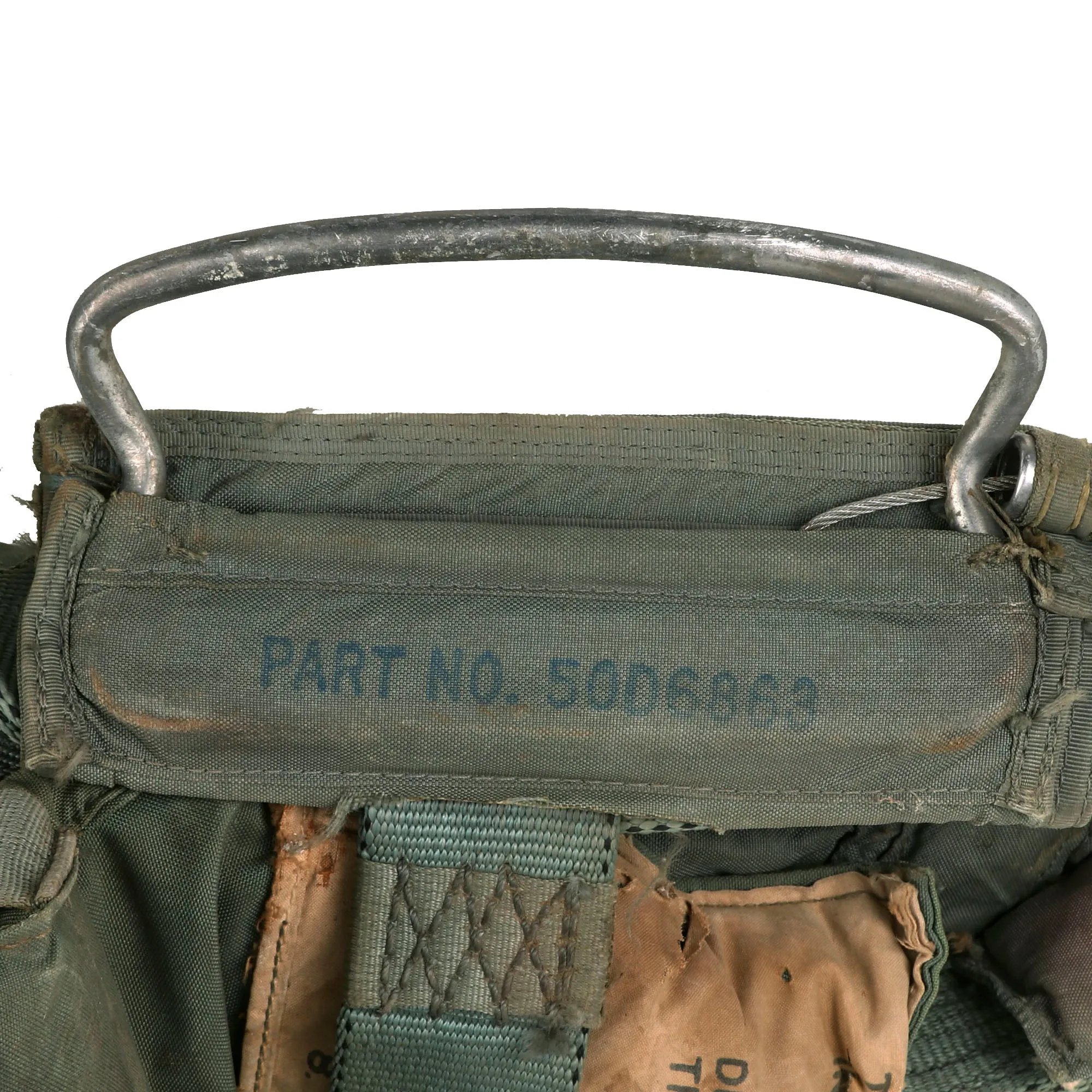 Original U.S. Vietnam War NB-8 Personnel Parachute Assembly With Canopy by Reliance Mfg. Co. - Dated 1959