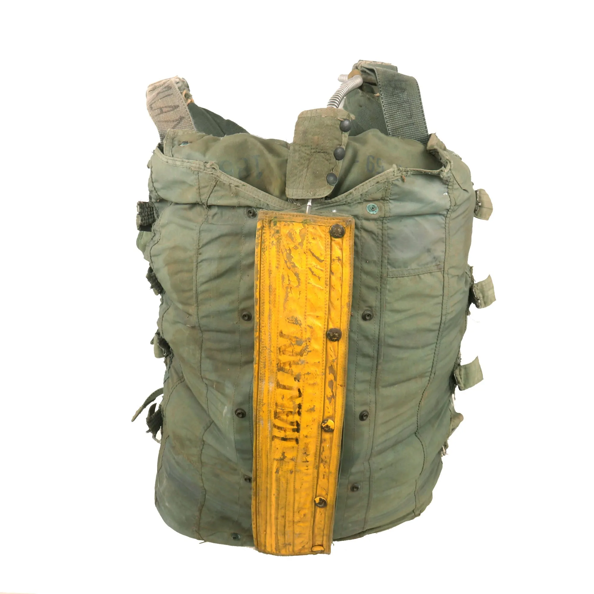 Original U.S. Vietnam War NB-8 Personnel Parachute Assembly With Canopy by Reliance Mfg. Co. - Dated 1959