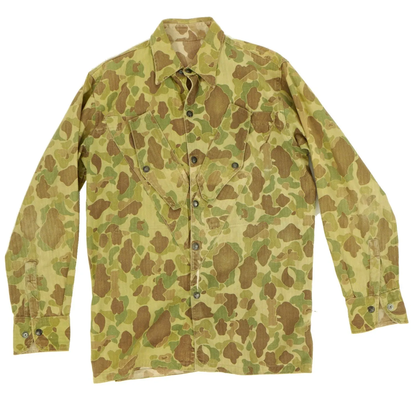 Original U.S. WWII USMC Paramarine Frogskin Reversible Camouflage 1st Pattern Jump Jacket - As Seen in Book