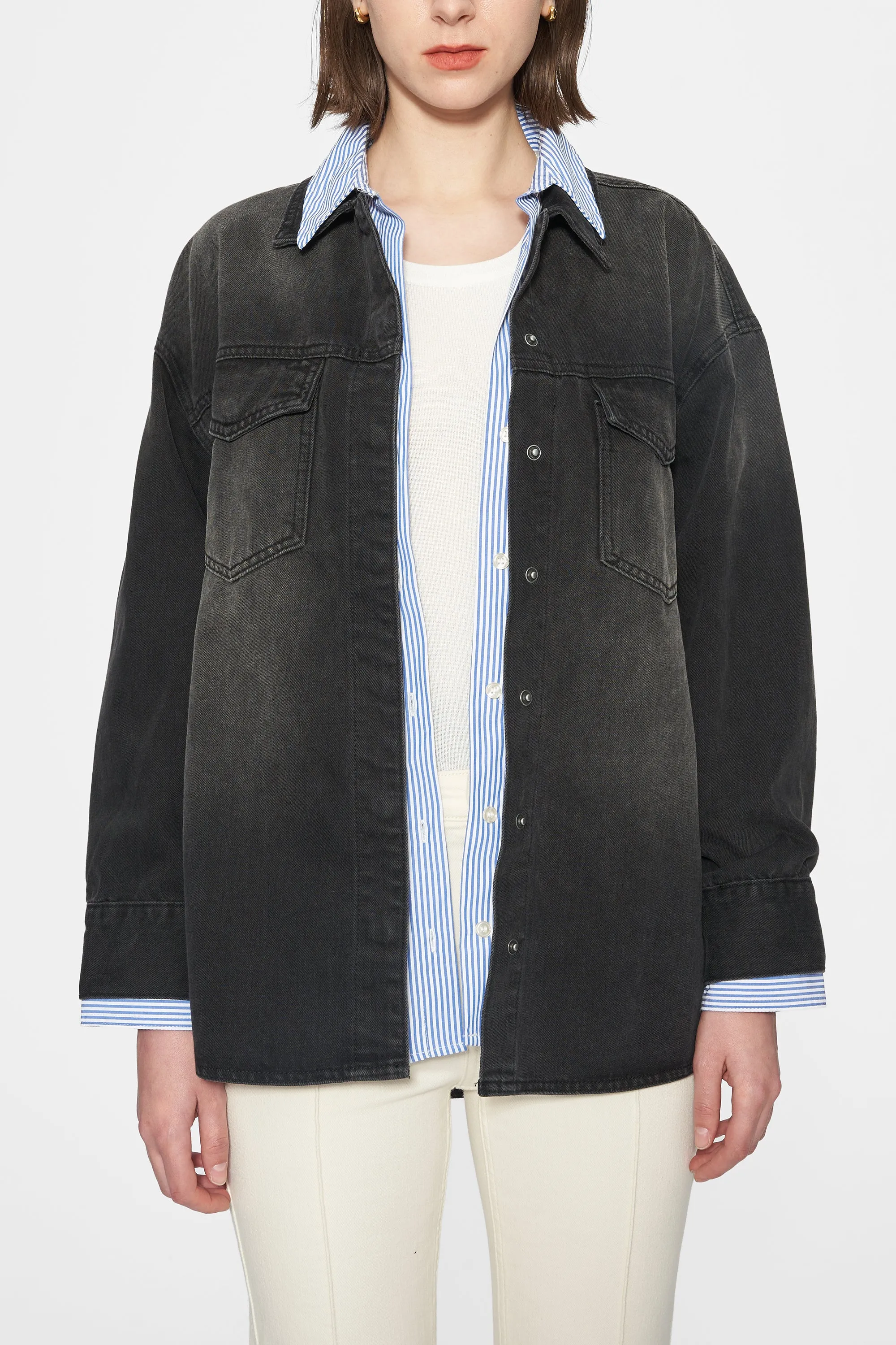 Oversized Denim Shirt Jacket