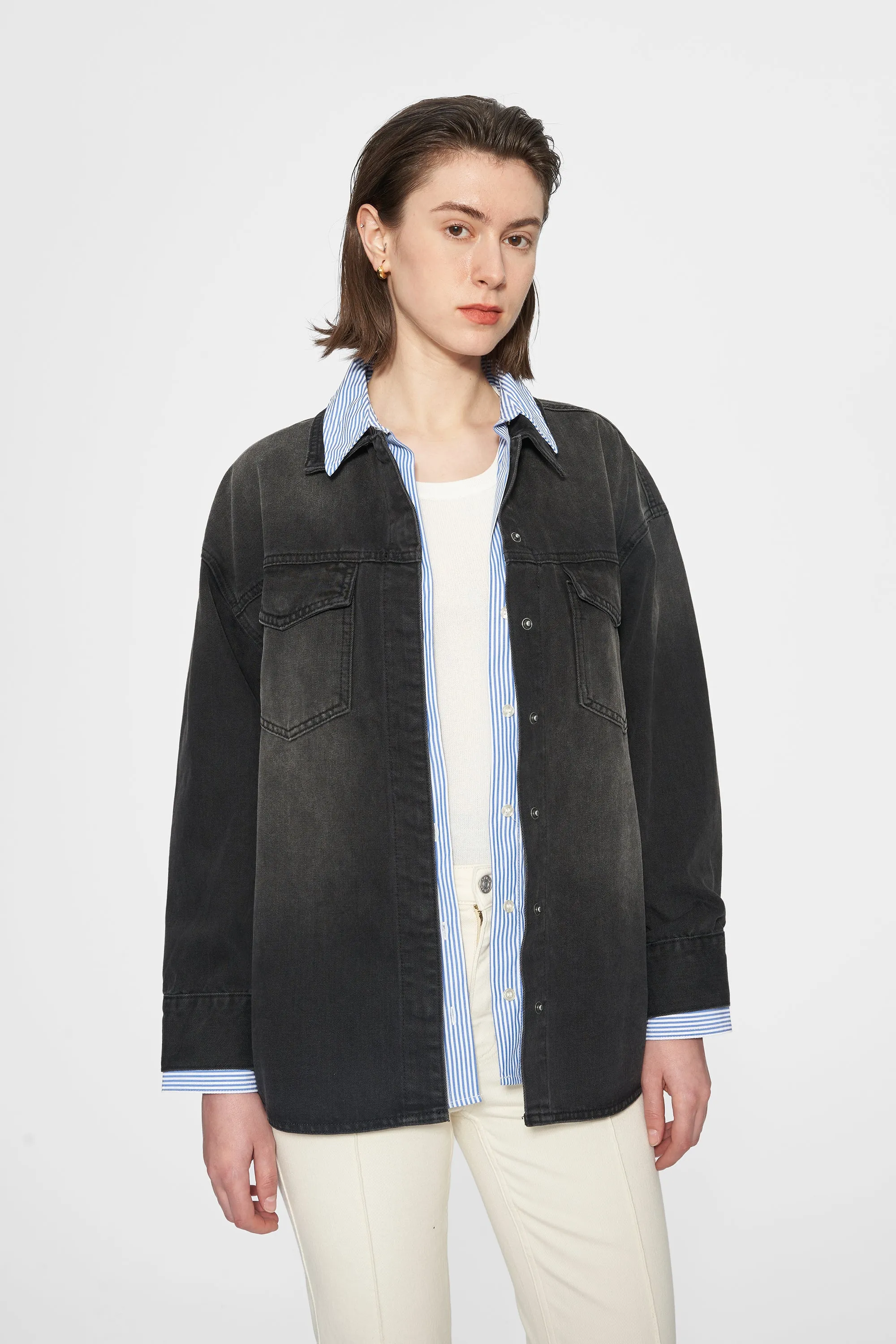 Oversized Denim Shirt Jacket