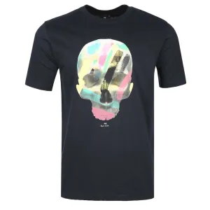 Paul Smith Skull T Shirt in Navy