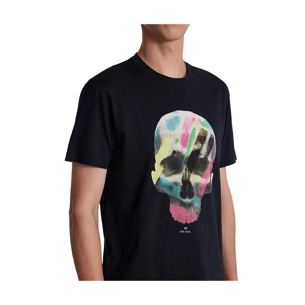 PAUL SMITH Tshirt Slim Fit Skull - Black