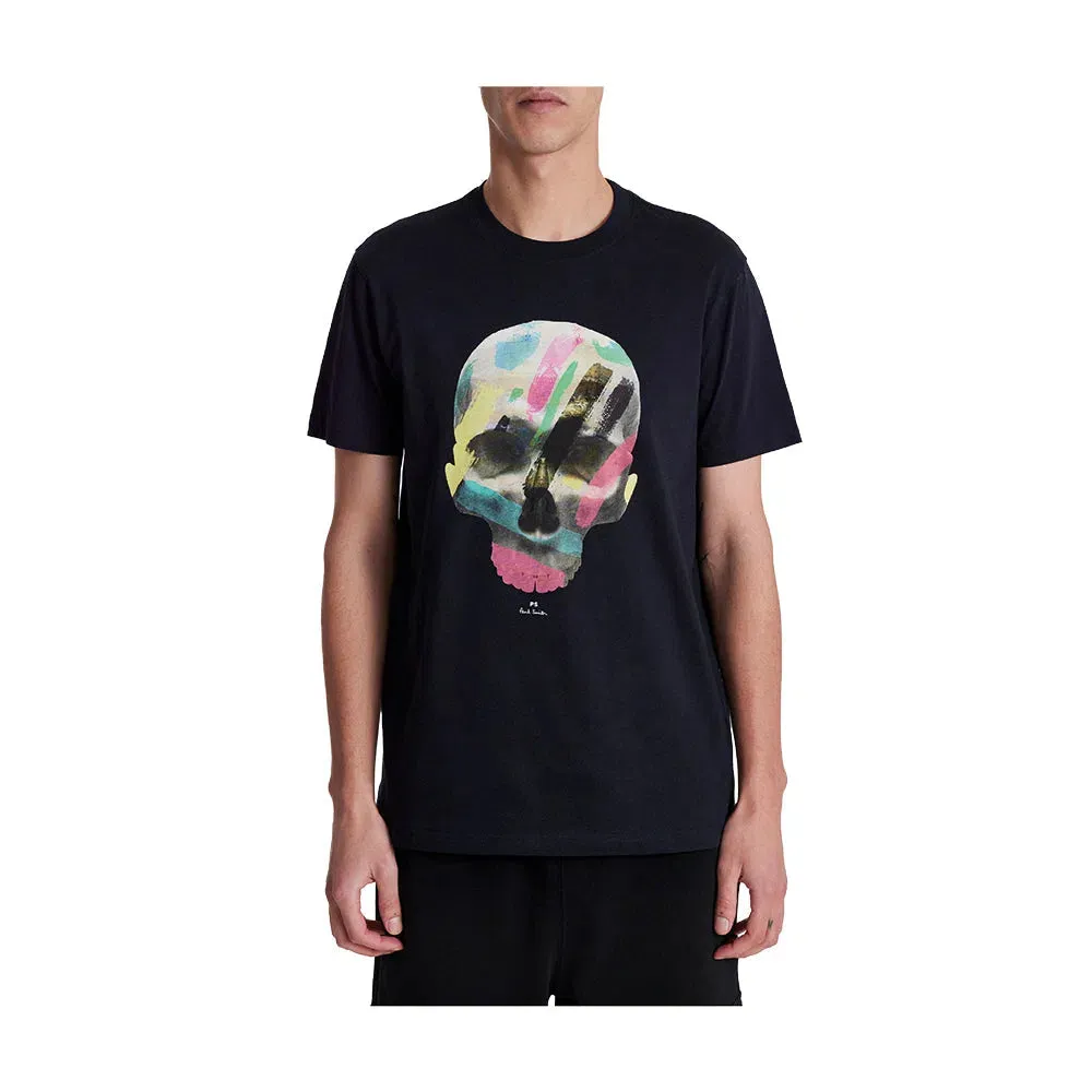 PAUL SMITH Tshirt Slim Fit Skull - Black