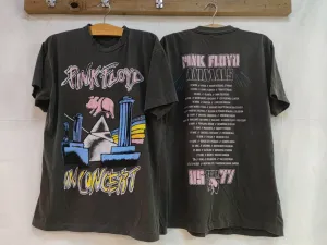 Pink Floyd 1977 Tour Commemorative Concert T-Shirt: A Collector's Tribute to Rock History