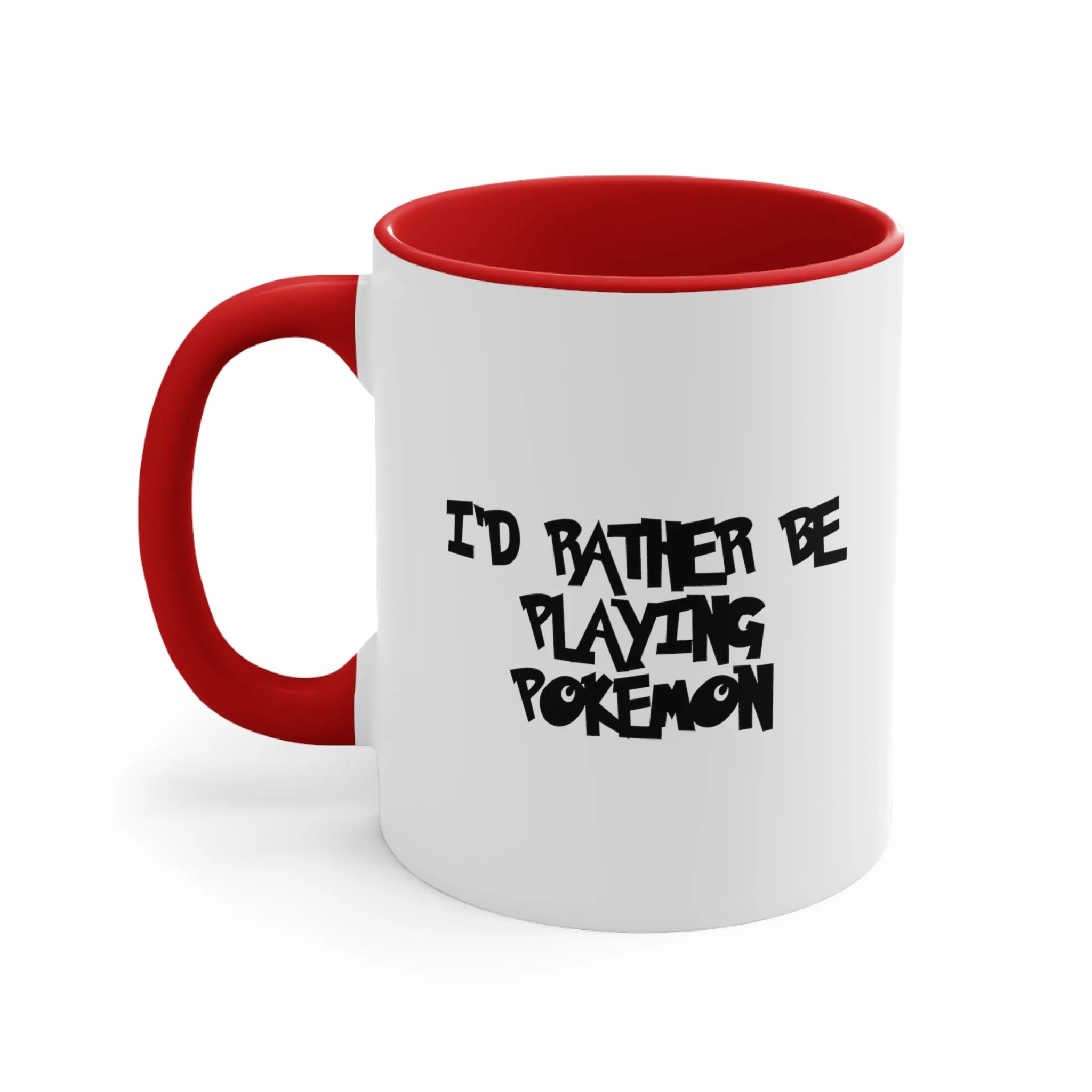 Poke mon I'd Rather Be Playing Coffee Mug, 11oz Shirt Tshirt T-shirt Gamer Gift For Him Her Game Cup Cups Mugs Birthday Christmas Valentine's Anniversary Gifts