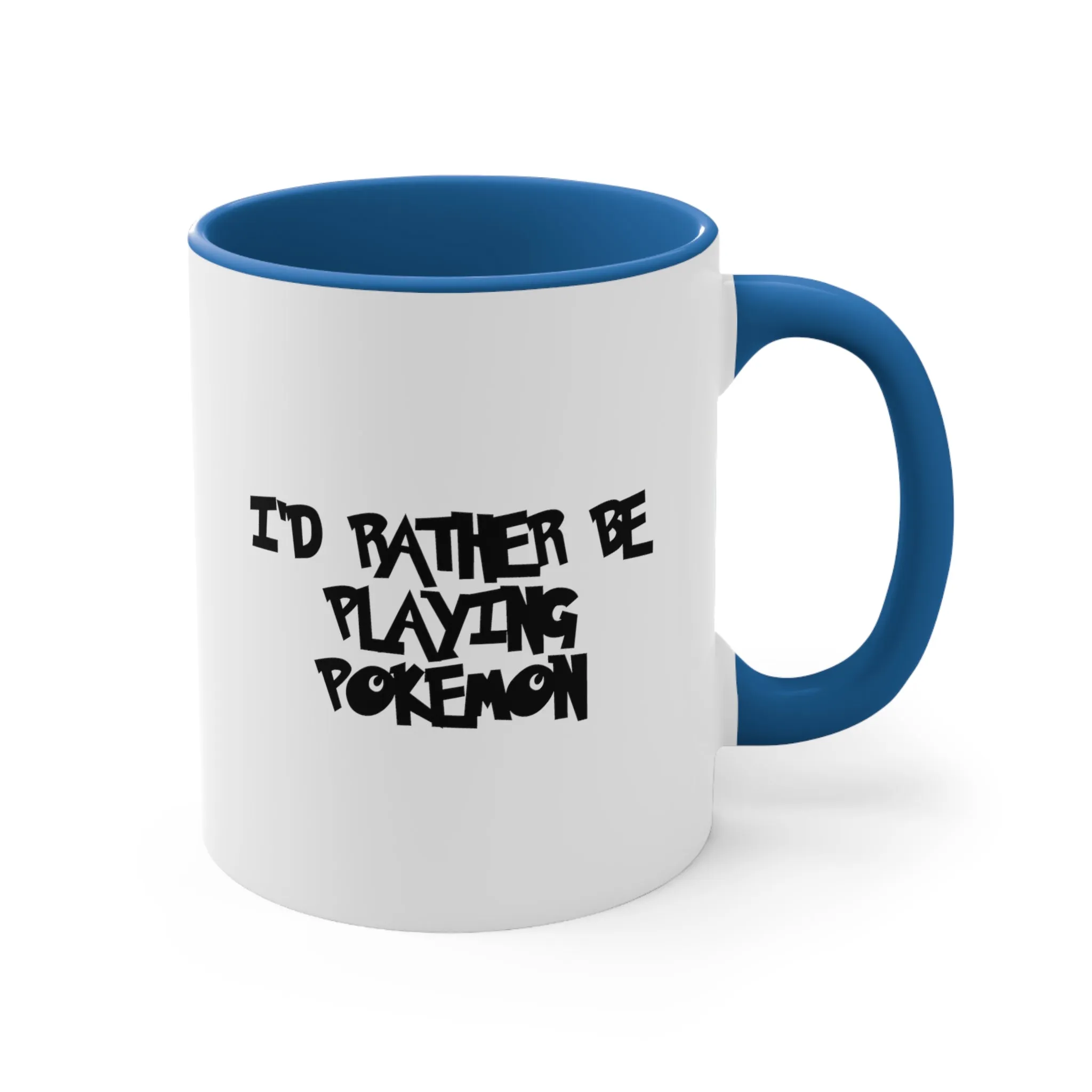 Poke mon I'd Rather Be Playing Coffee Mug, 11oz Shirt Tshirt T-shirt Gamer Gift For Him Her Game Cup Cups Mugs Birthday Christmas Valentine's Anniversary Gifts