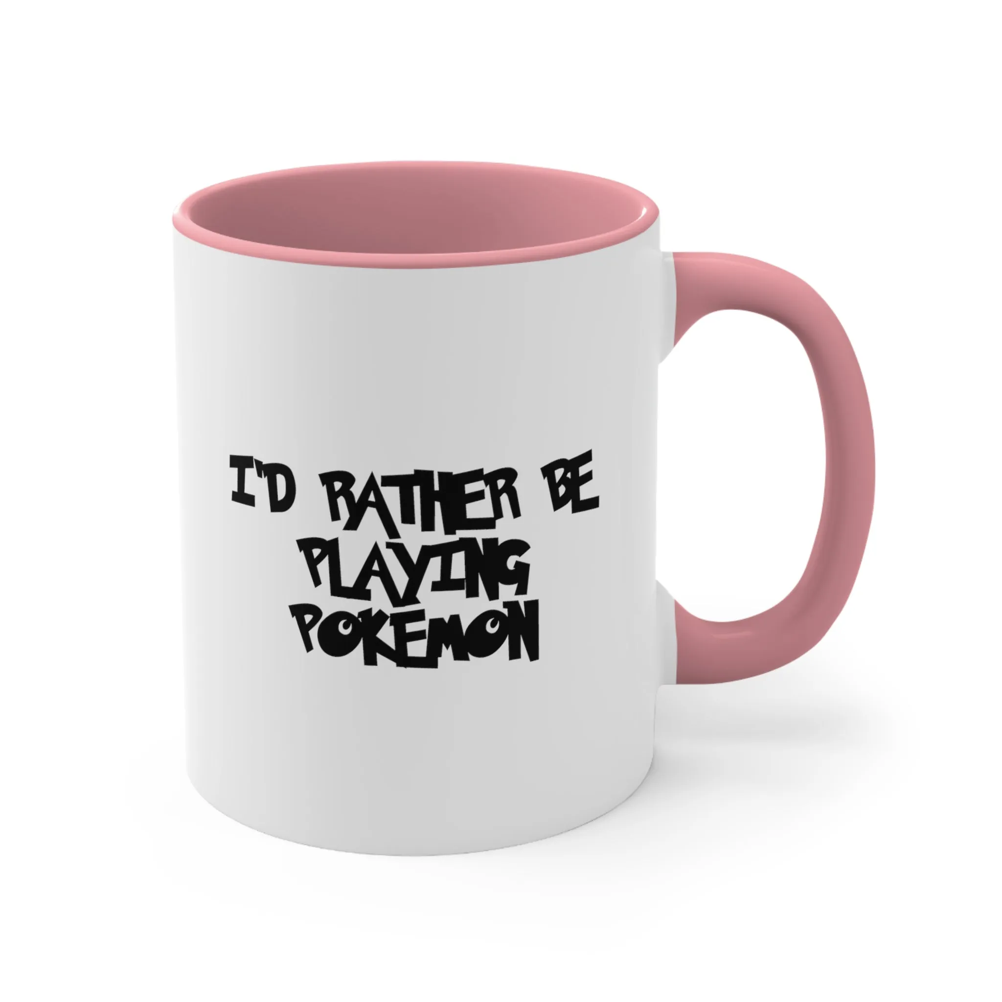 Poke mon I'd Rather Be Playing Coffee Mug, 11oz Shirt Tshirt T-shirt Gamer Gift For Him Her Game Cup Cups Mugs Birthday Christmas Valentine's Anniversary Gifts