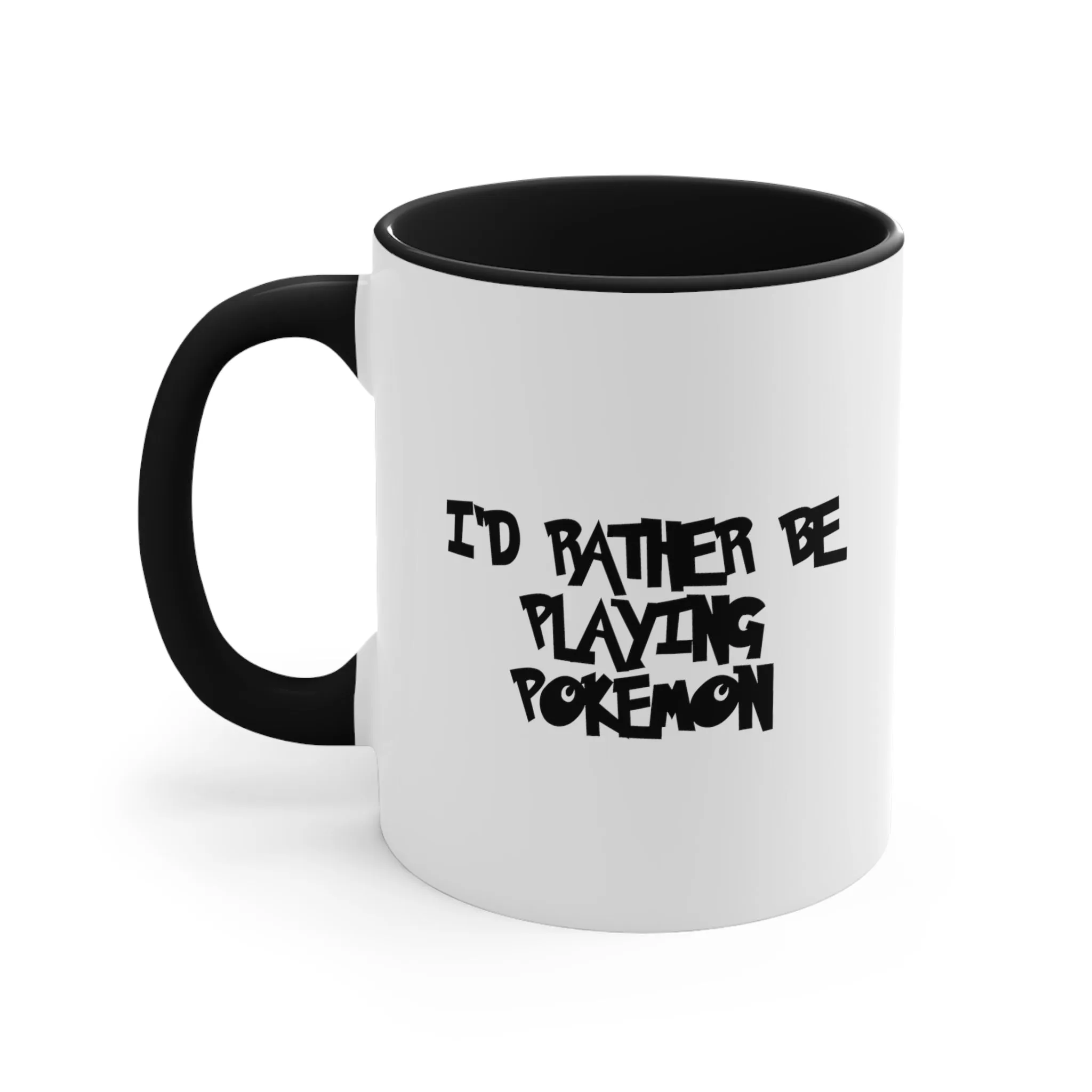 Poke mon I'd Rather Be Playing Coffee Mug, 11oz Shirt Tshirt T-shirt Gamer Gift For Him Her Game Cup Cups Mugs Birthday Christmas Valentine's Anniversary Gifts