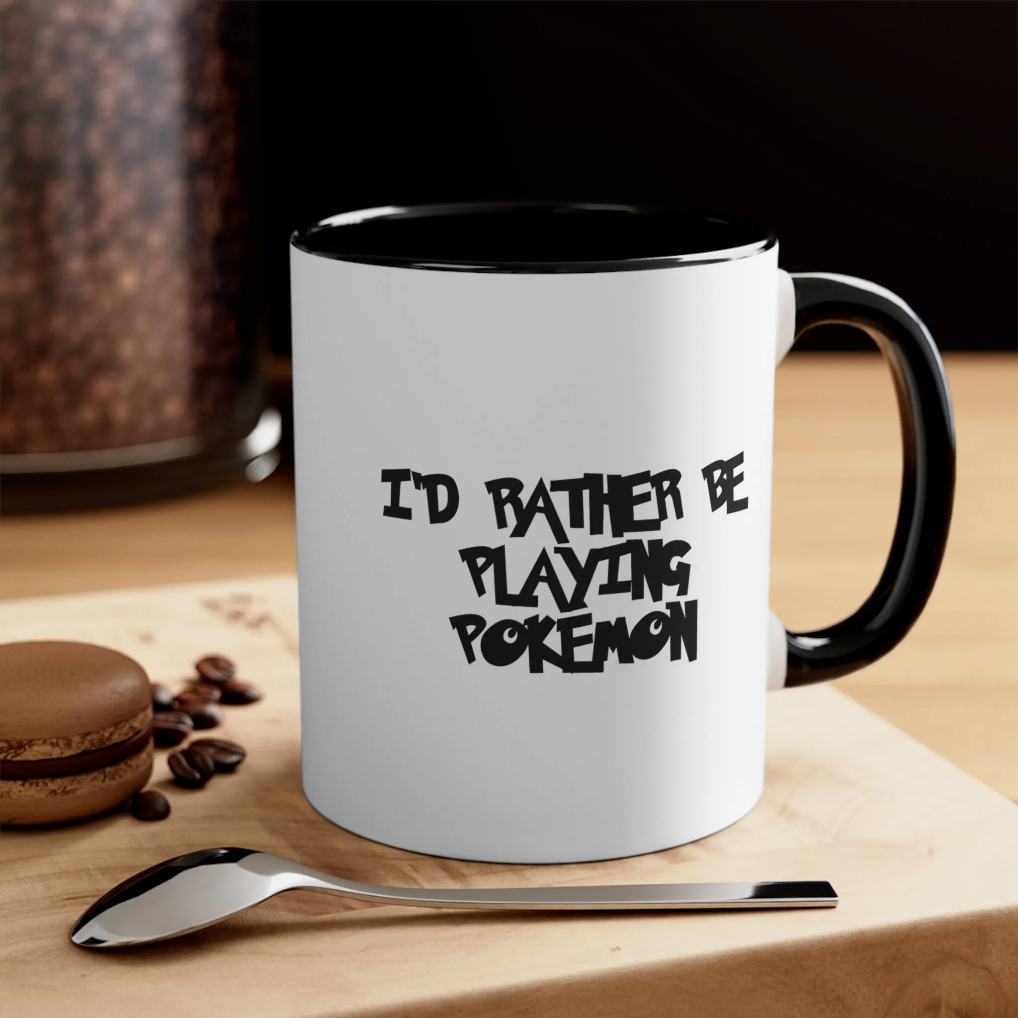 Poke mon I'd Rather Be Playing Coffee Mug, 11oz Shirt Tshirt T-shirt Gamer Gift For Him Her Game Cup Cups Mugs Birthday Christmas Valentine's Anniversary Gifts