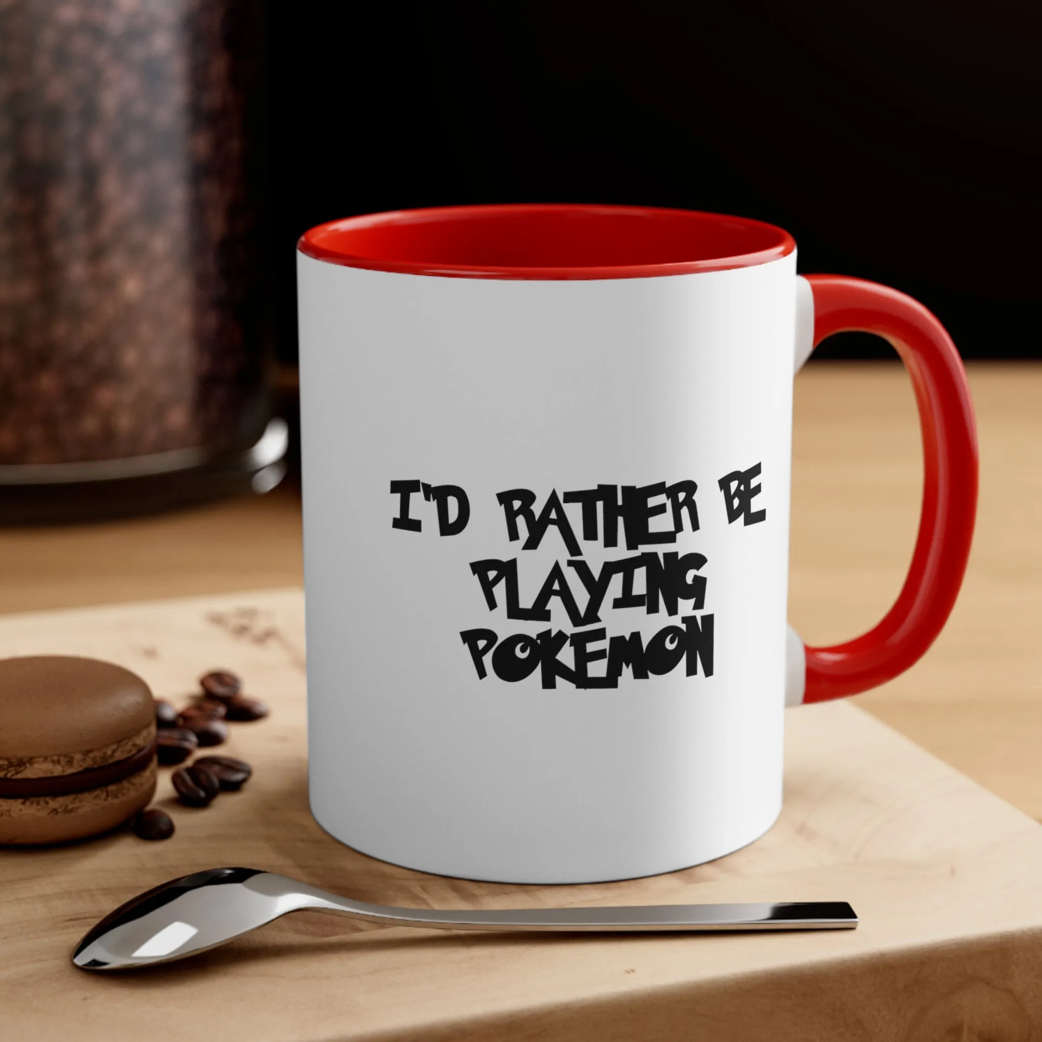 Poke mon I'd Rather Be Playing Coffee Mug, 11oz Shirt Tshirt T-shirt Gamer Gift For Him Her Game Cup Cups Mugs Birthday Christmas Valentine's Anniversary Gifts