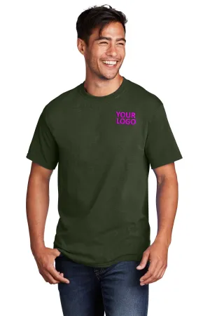 Port & Company Core Cotton Branded Tee's, Olive