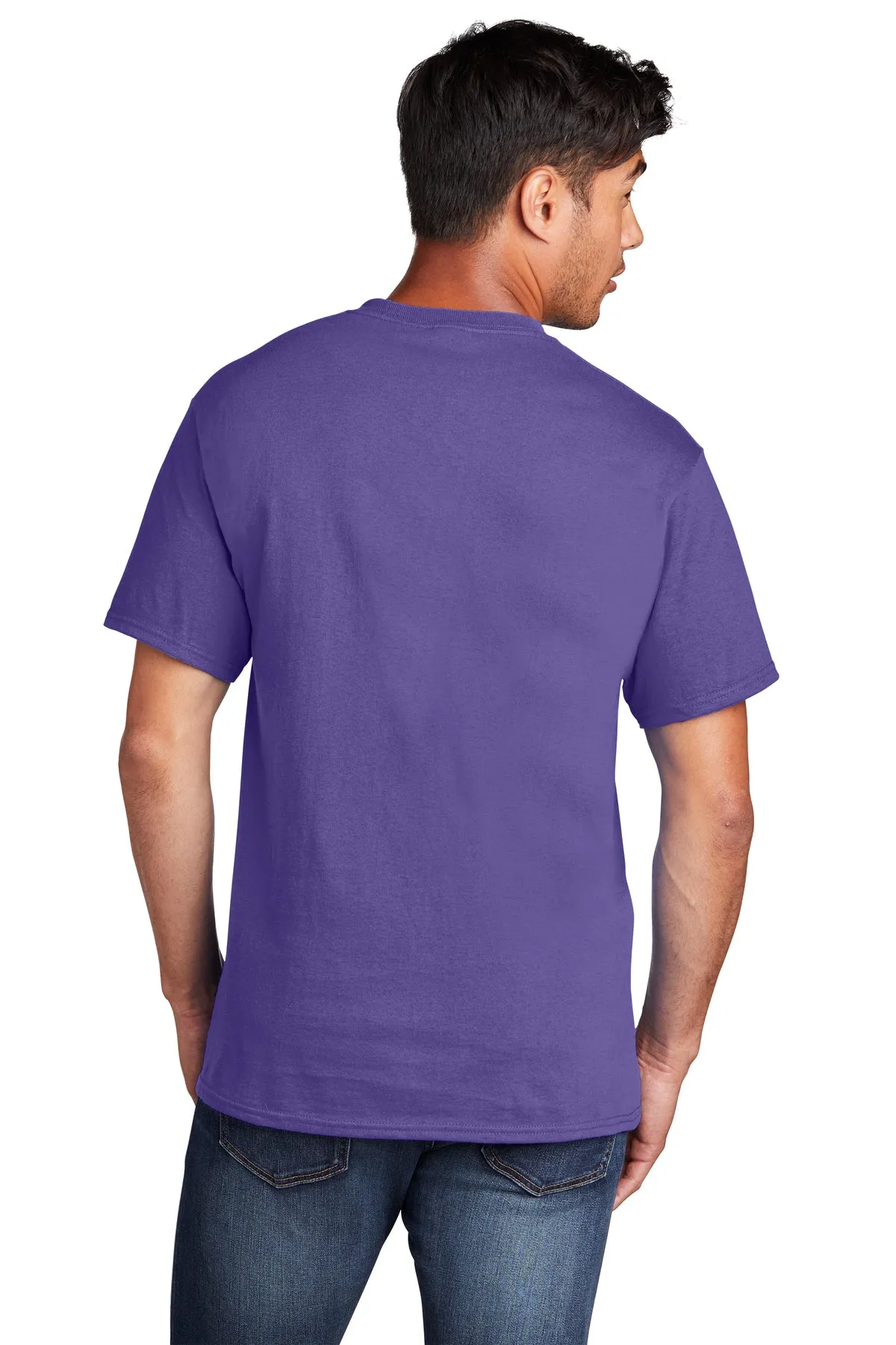 Port & Company Core Cotton Branded Tee's, Purple