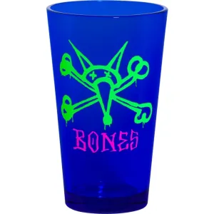 Powell Peralta 16oz Pint Glass Vato Rat Blacklight