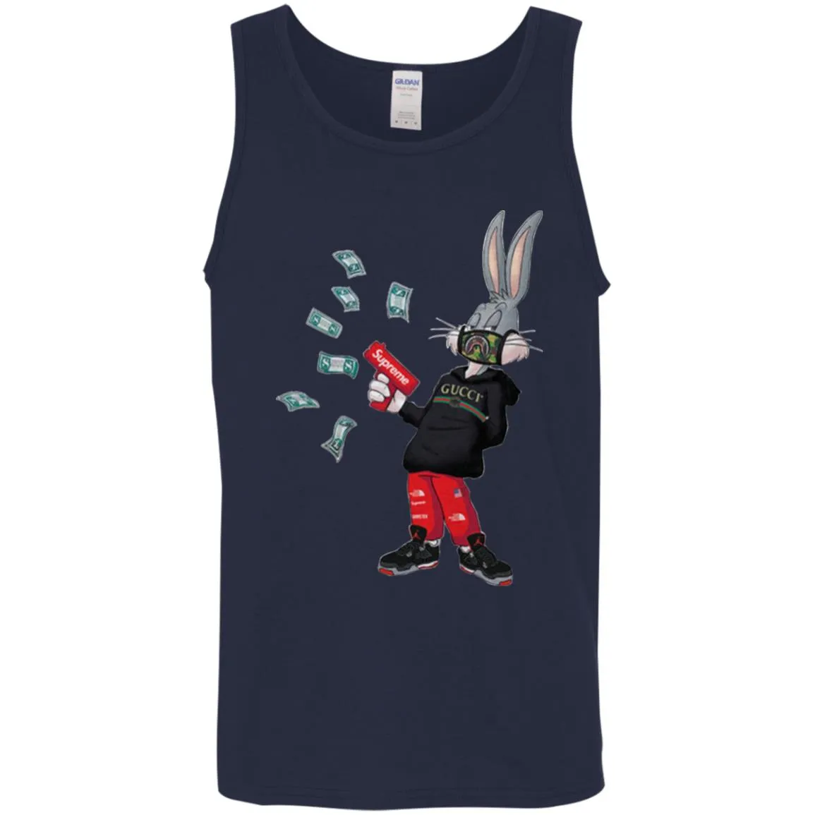 Rabbit Gucci T-shirt Men Cotton Tank