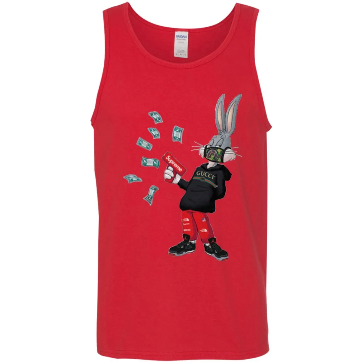 Rabbit Gucci T-shirt Men Cotton Tank