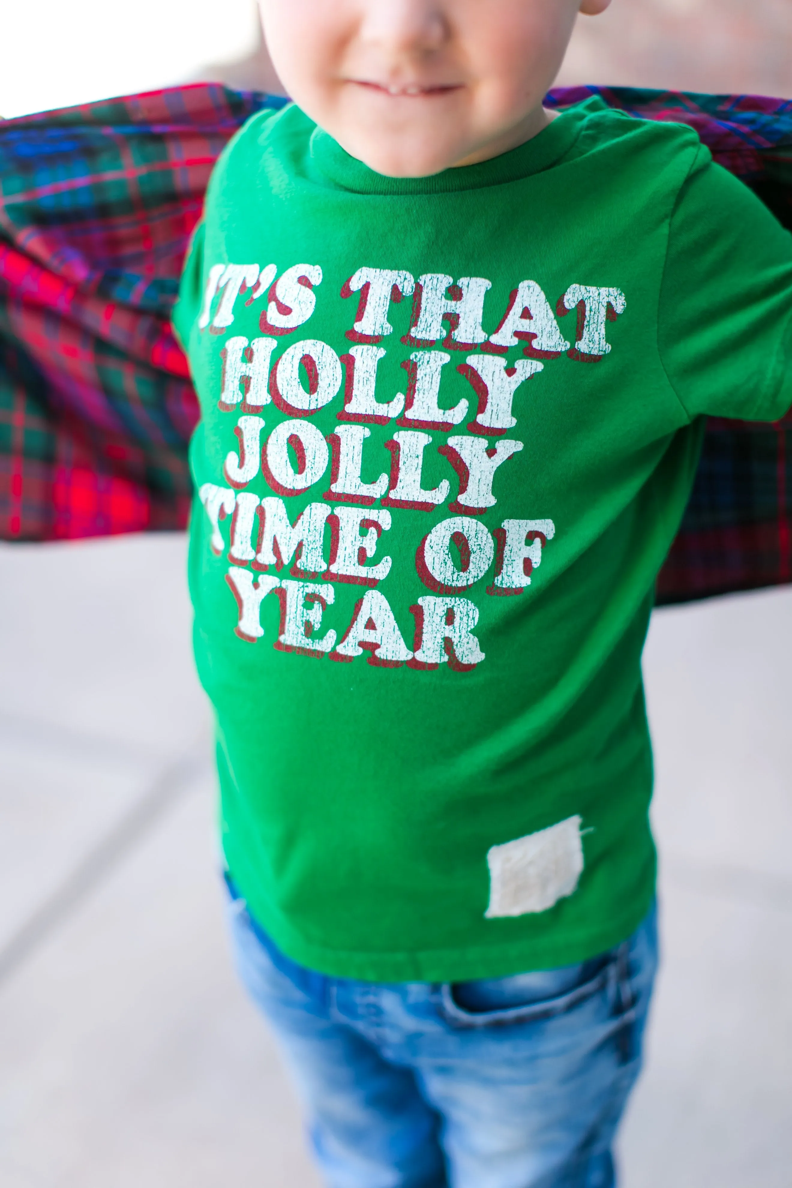 Retro Brand - Holly Jolly Tee in Green