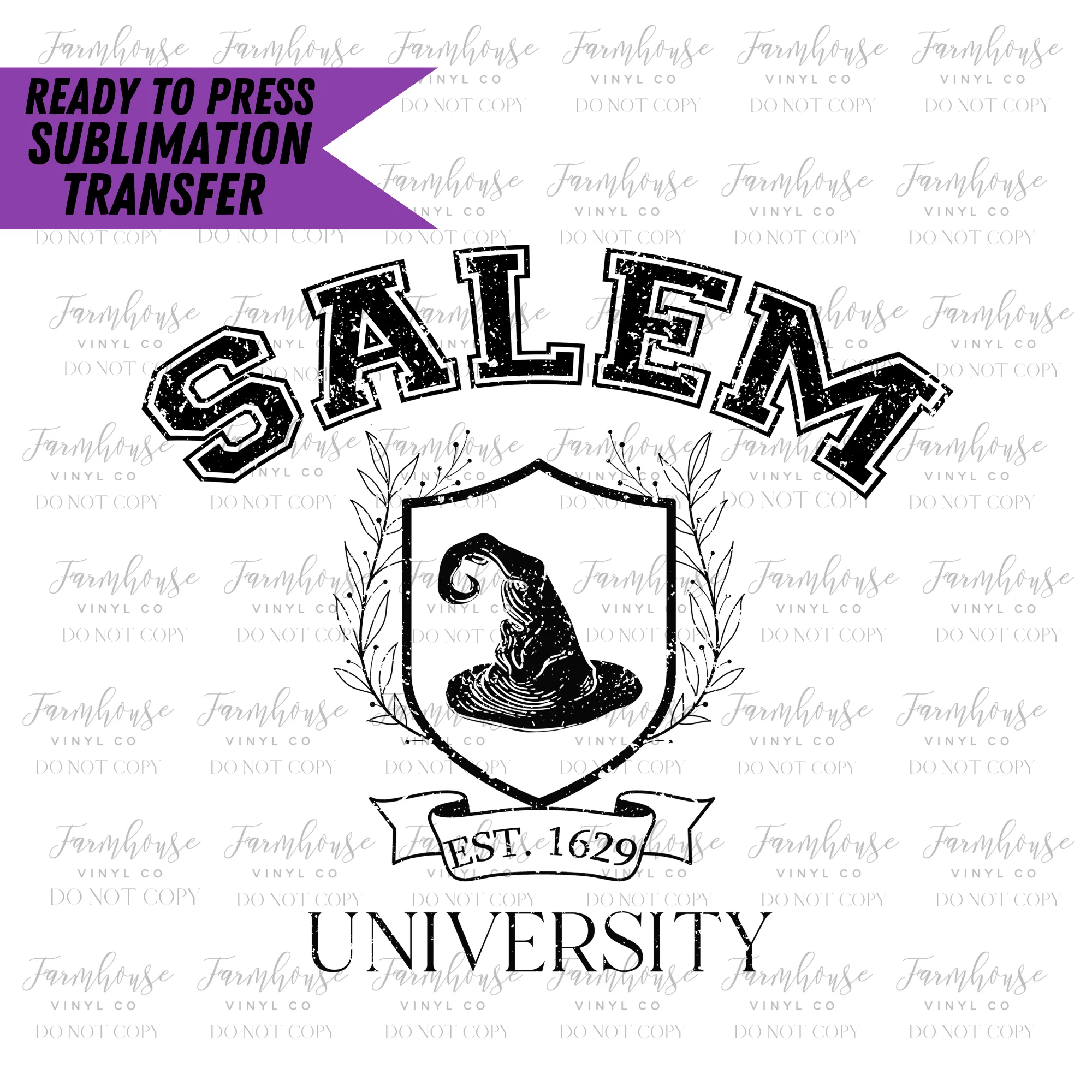 Salem University Ready To Press Sublimation Transfer