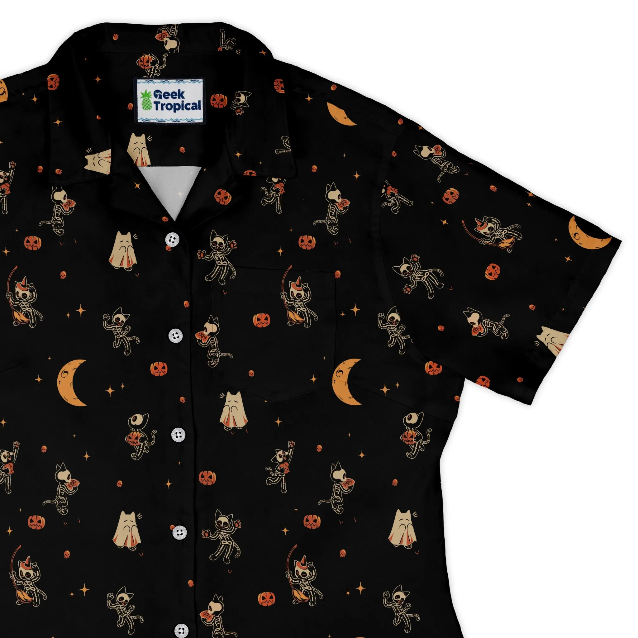 Scaredy Cats Curvy Button Up Shirt