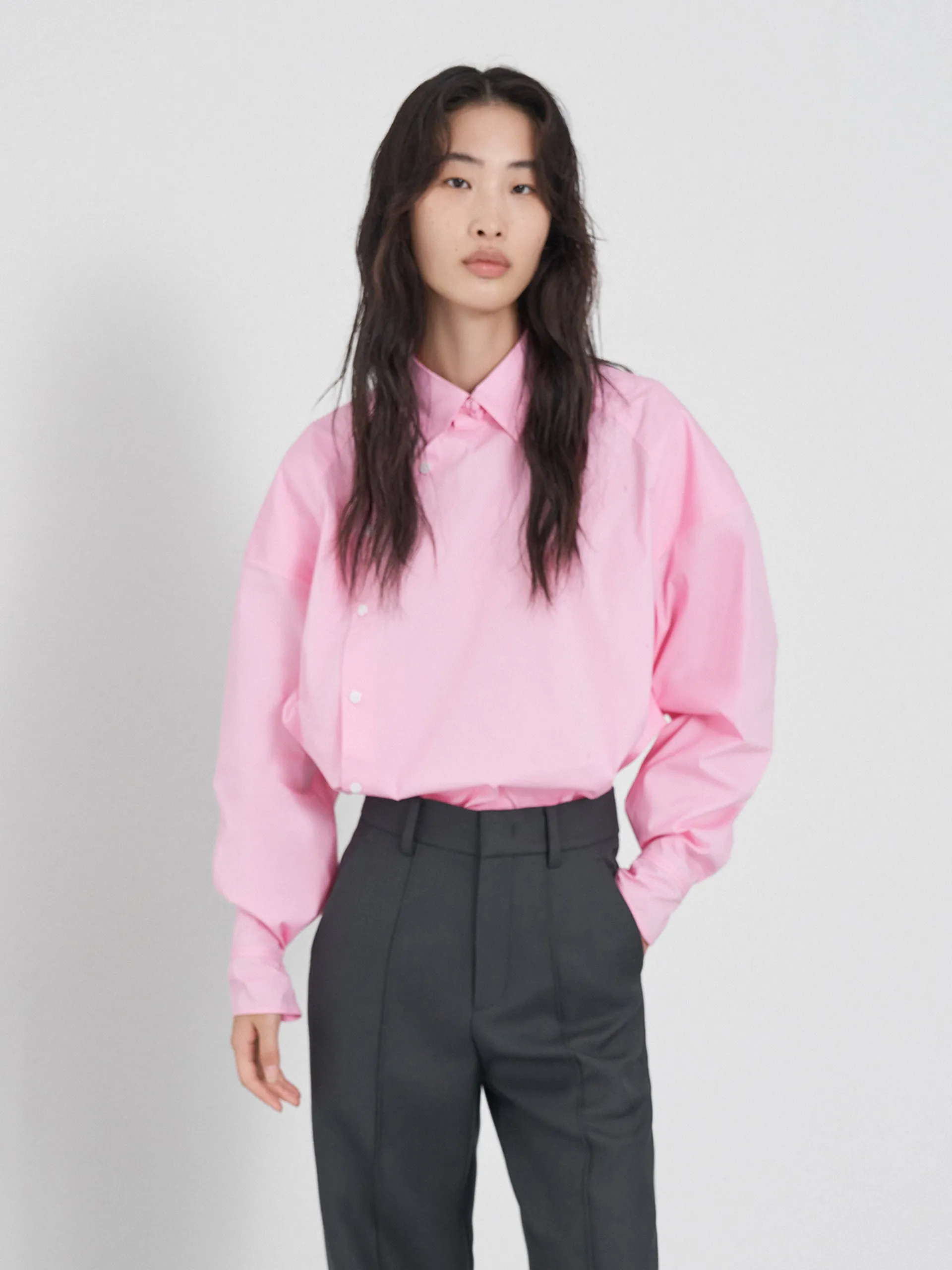 Slanted Placket Shirt