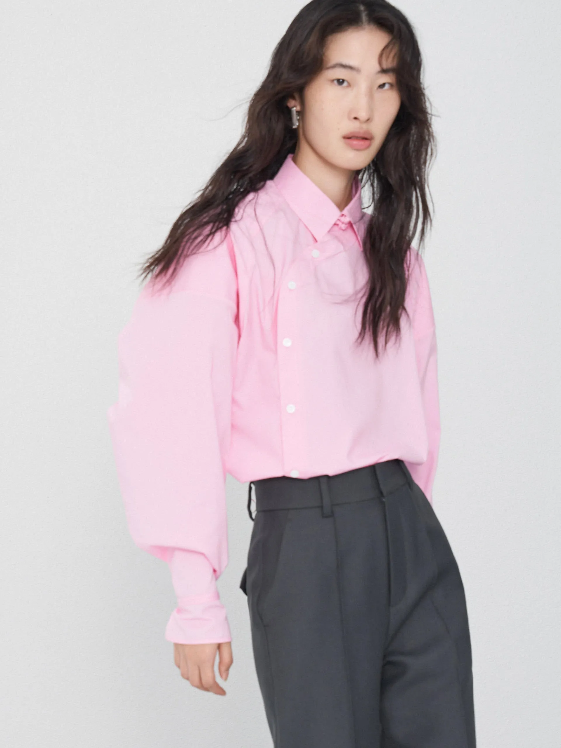 Slanted Placket Shirt