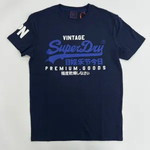 SUPERDRY Muscle Fit Graphic T-Shirt - Navy