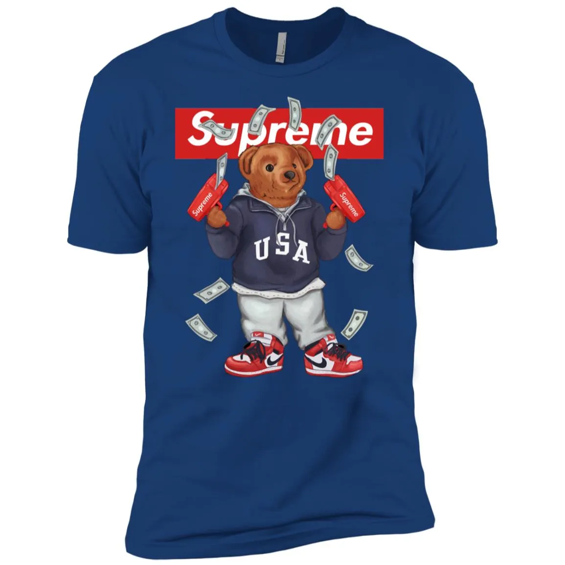 Supreme Bear Hot Trending T-shirt Men Short Sleeve T-Shirt