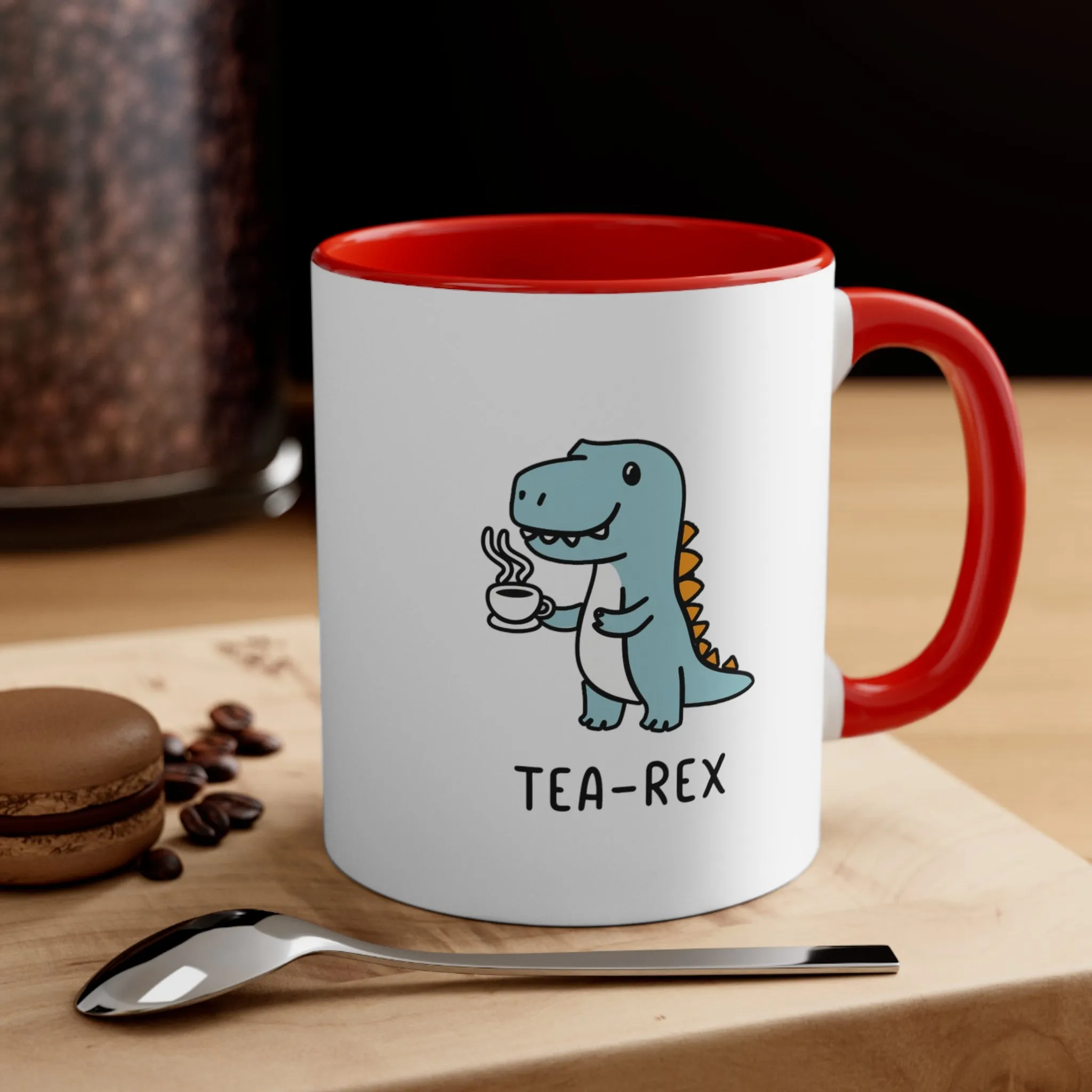 Tea-Rex Coffee Mug, 11oz Cute Mug Dinosaur Lover Funny Pun Chil Children Kids Cup Christmas Birthday Valentine's Gift