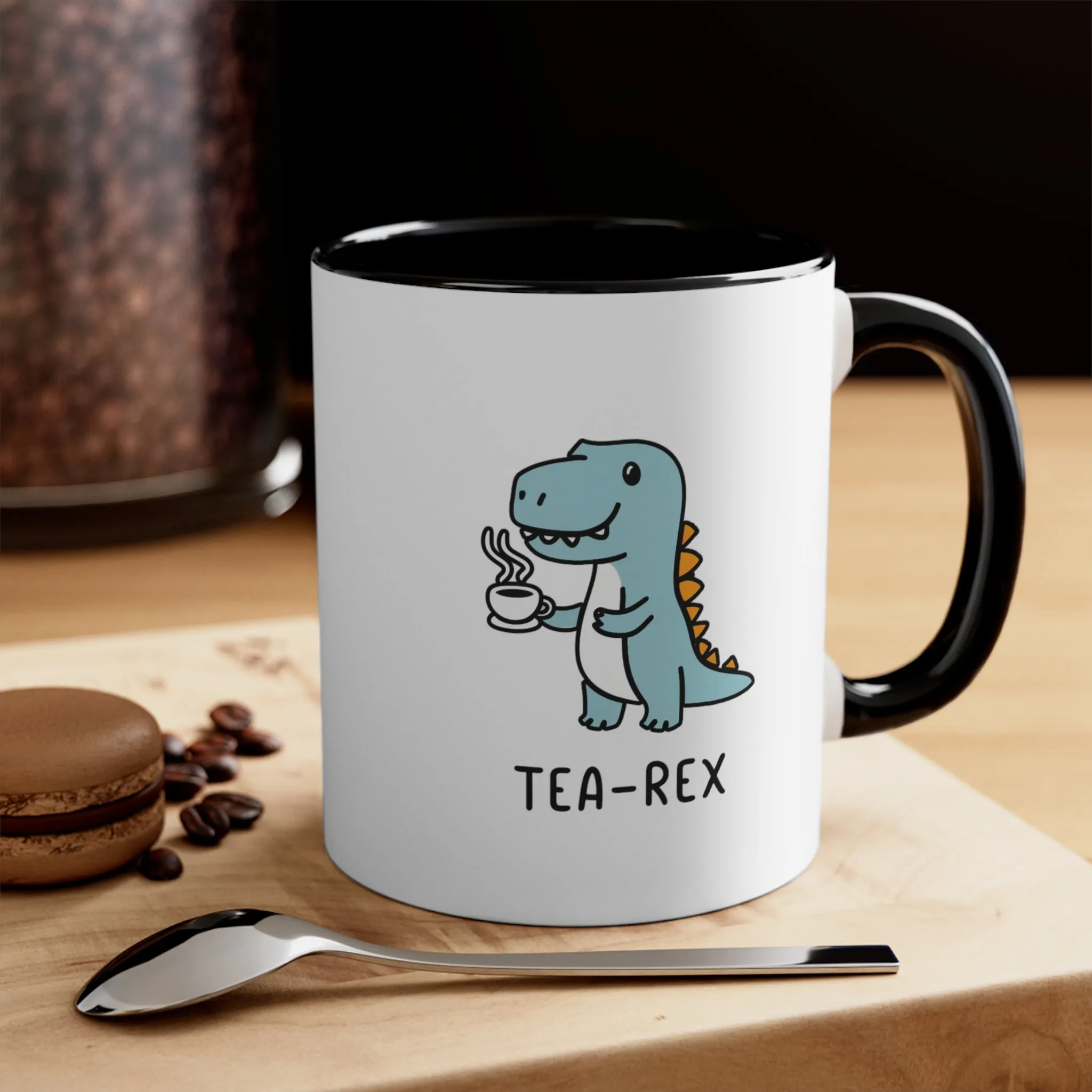 Tea-Rex Coffee Mug, 11oz Cute Mug Dinosaur Lover Funny Pun Chil Children Kids Cup Christmas Birthday Valentine's Gift