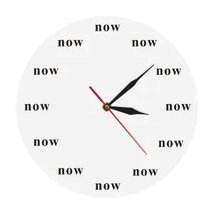 The Time is Now Wall Clock Now Time Motivational Clock Mindfulness Gift The Power of Now Your Daily Reminder to Live in the Now