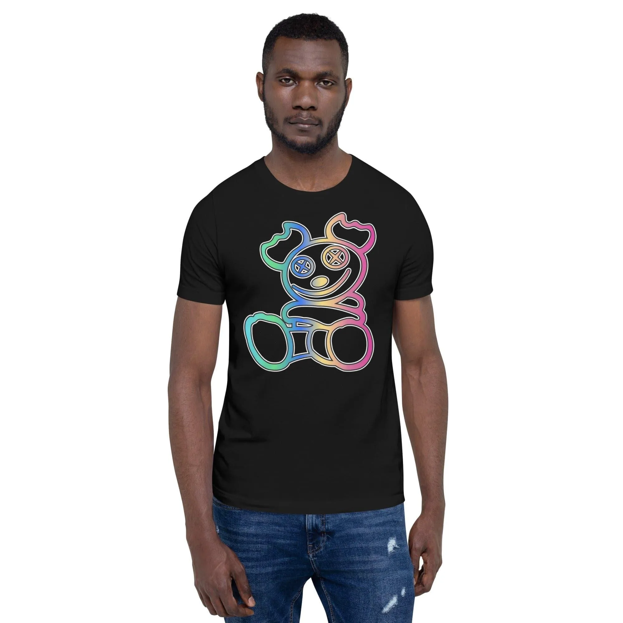 Urban T-shirt Teddy Bear Series Dope and Colorful Short Sleeve Unisex Top