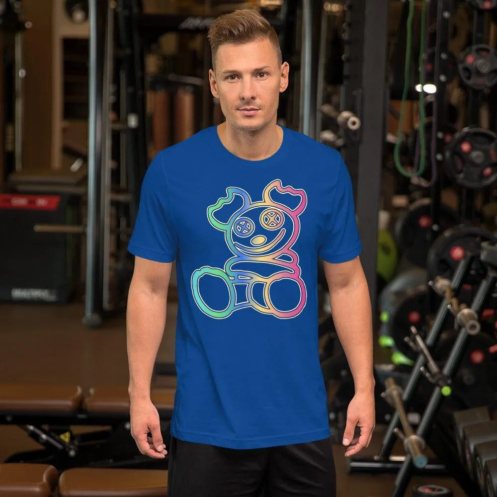 Urban T-shirt Teddy Bear Series Dope and Colorful Short Sleeve Unisex Top