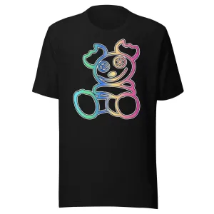 Urban T-shirt Teddy Bear Series Dope and Colorful Short Sleeve Unisex Top