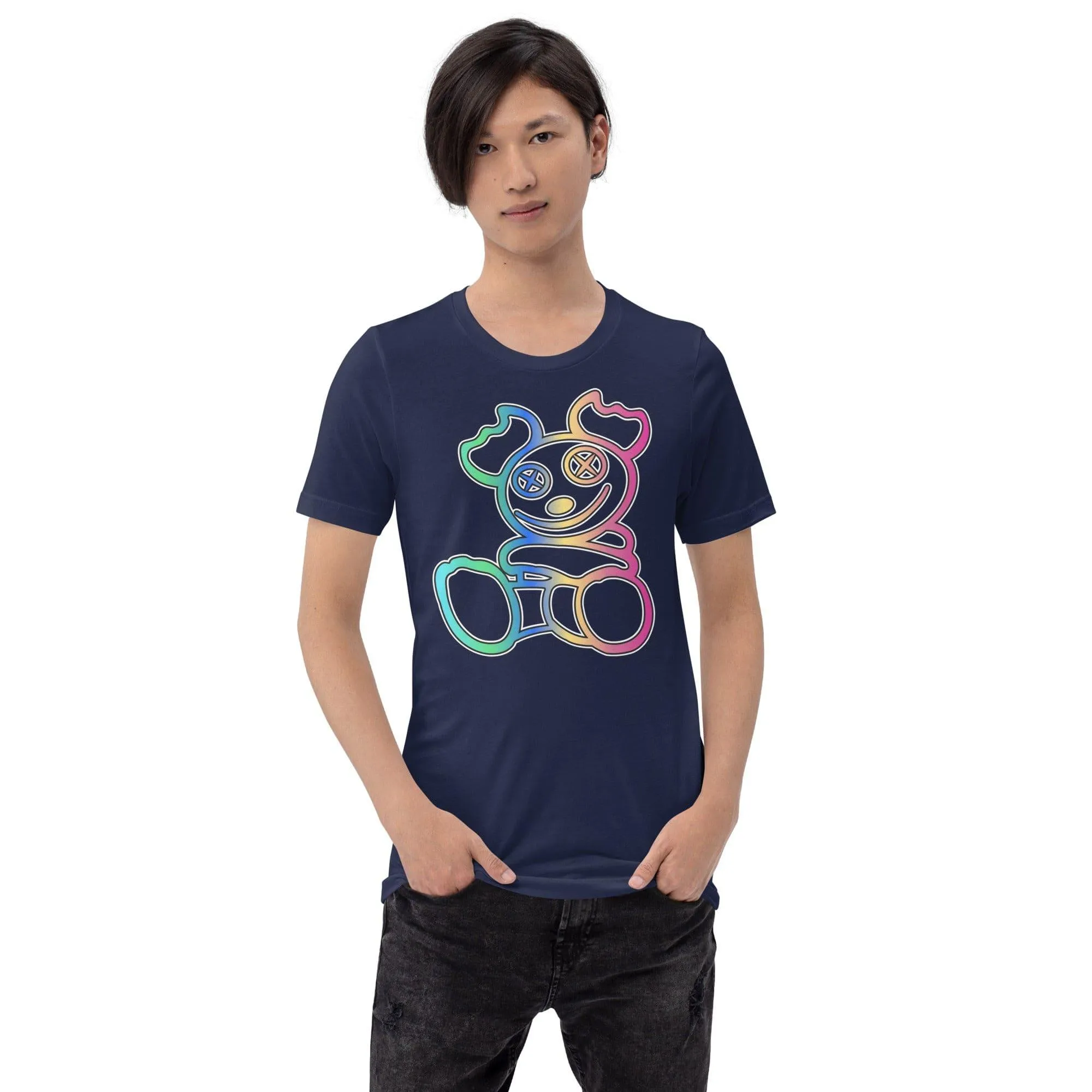 Urban T-shirt Teddy Bear Series Dope and Colorful Short Sleeve Unisex Top