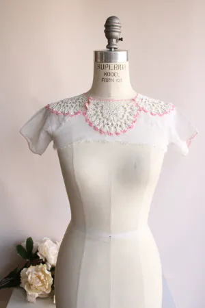 Vintage Edwardian Childs Camisole Collar